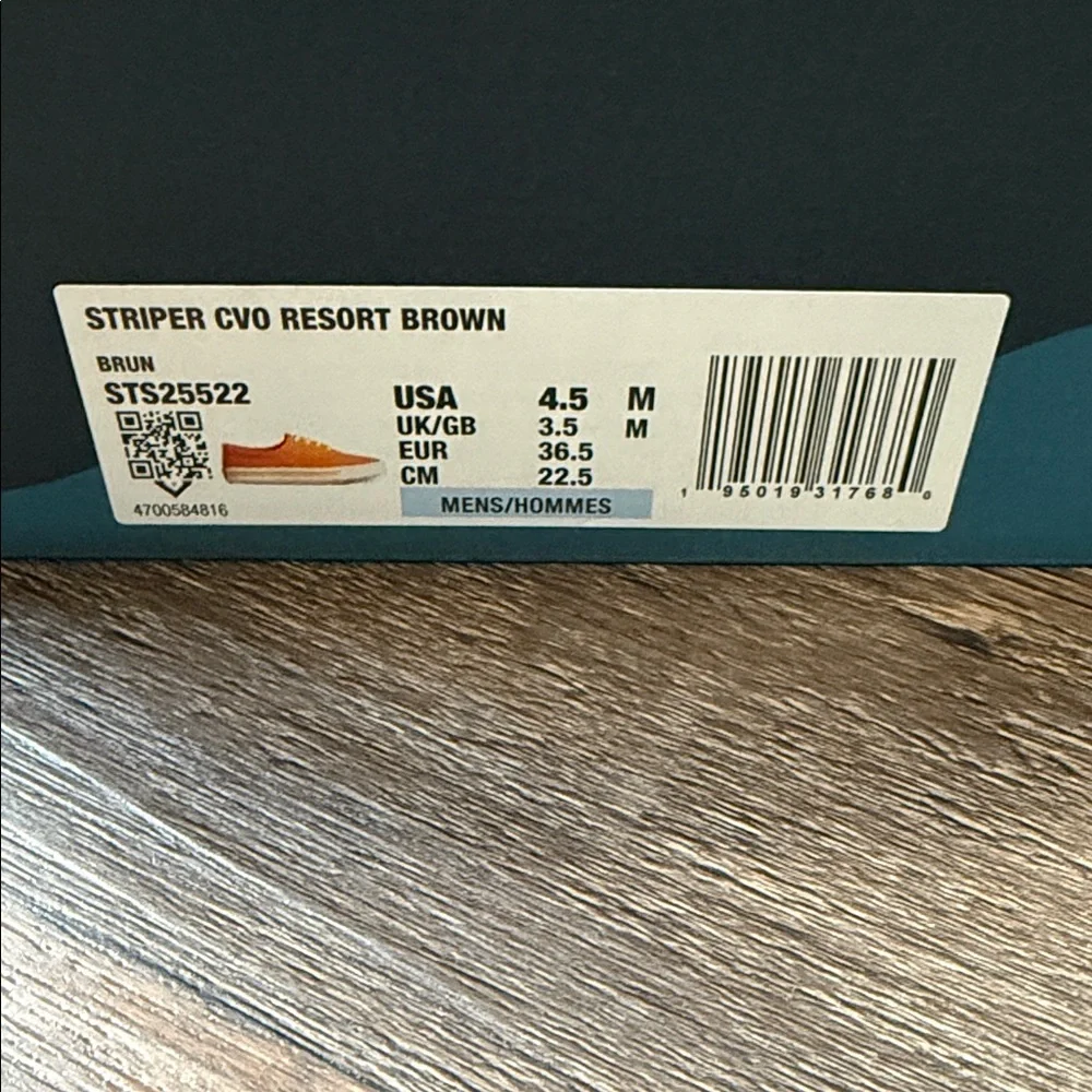 Sperry Striper CVO Orange Canvas Sneakers Size -4.5 Men’s 6 Women’s 4.5 Big Kids
